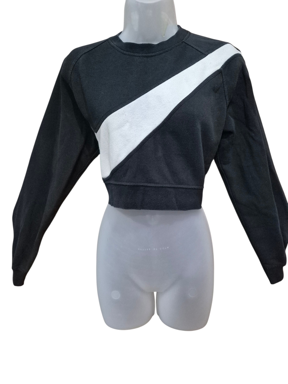 Nike Swoosh Cropped Crewneck Sweatshirt